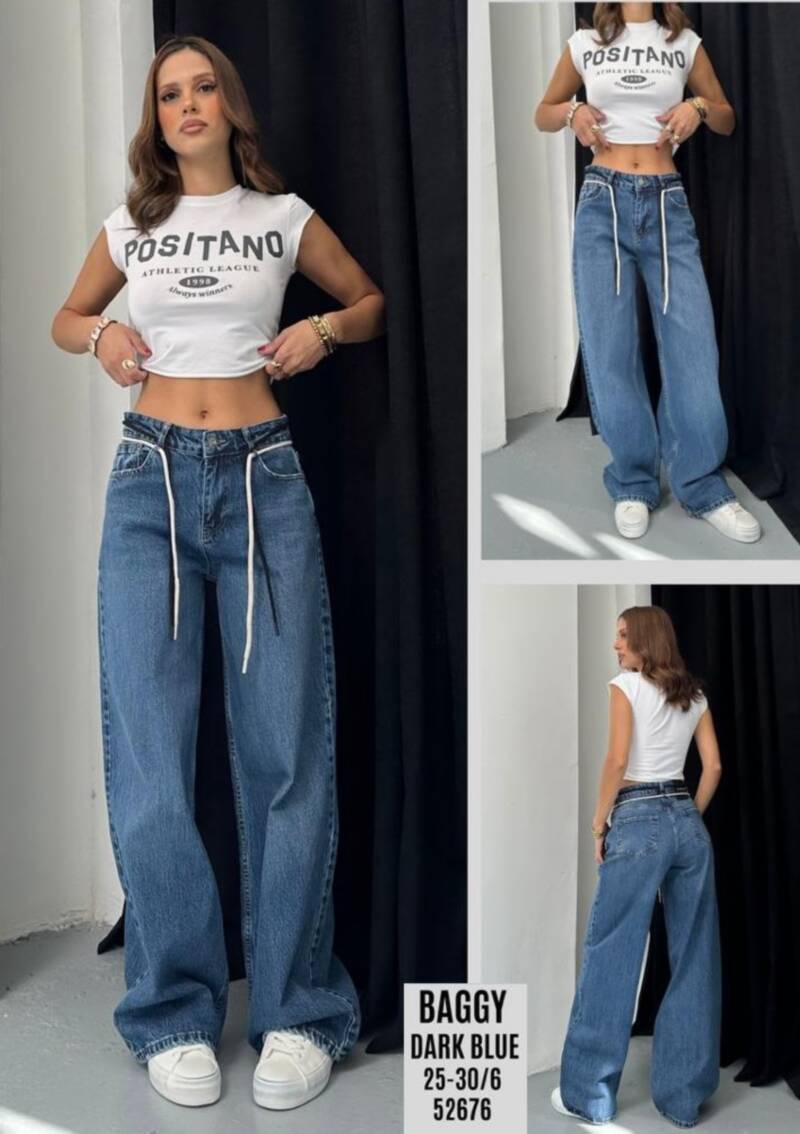 Spodnie damskie jeansy Roz 25-30, 1 Kolor Paczka 6 szt